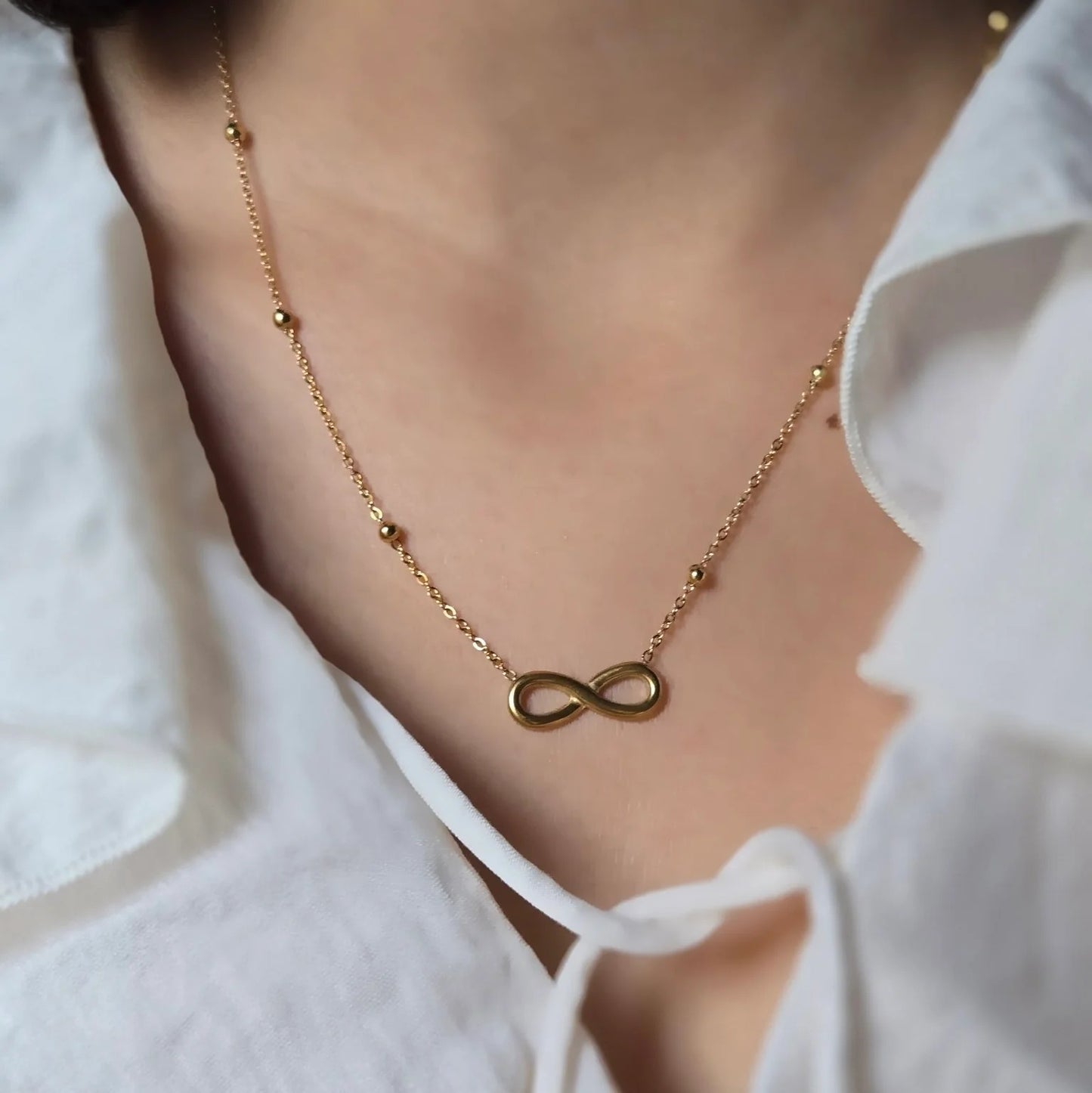 Eternal Elegance Infinity Necklace – Gold-Plated